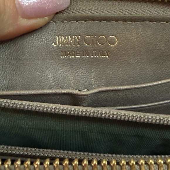 Jimmy Choo Fillipa Taupe Wallet with Star Accents Full inclusion - Picture 11 of 15